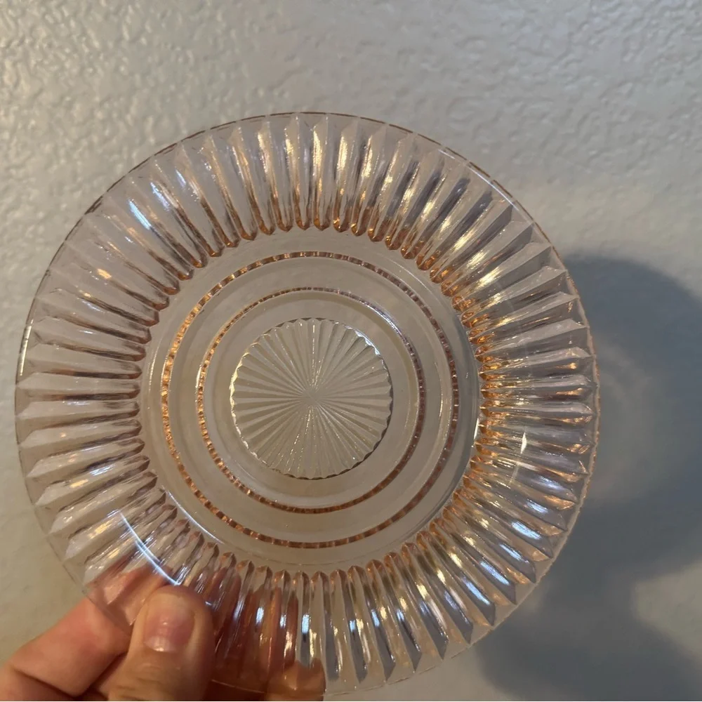 Queen Mary Depression Glass Teacup and Saucer Set